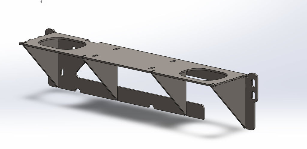 BAMF Light 2012 to 2015 (DIY weld yourself kit) Tacoma front Hybrid bumper
