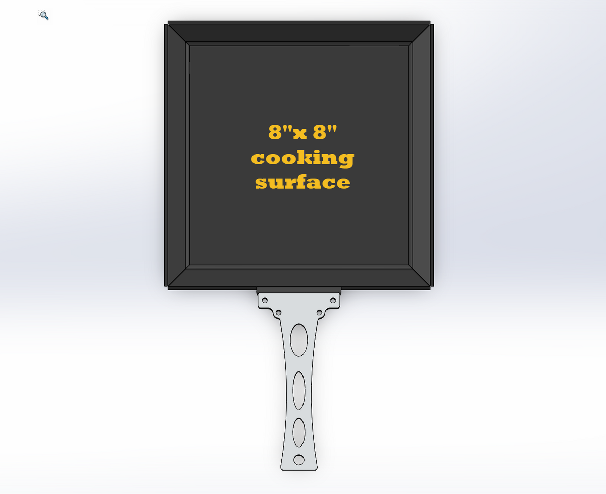 8x8 Griddle pan