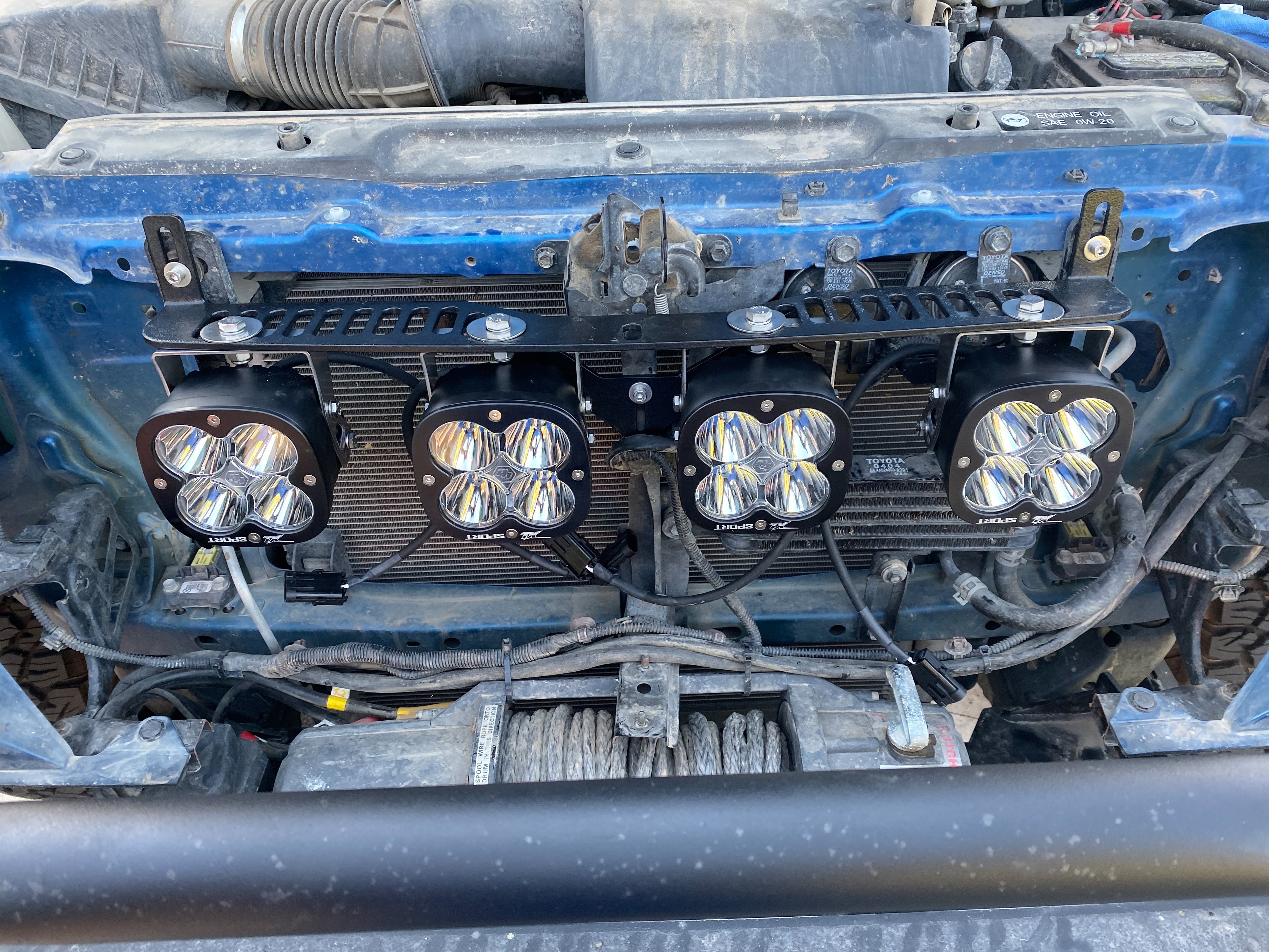 2005-2023 Toyota Tacoma Behind the Grille Light Bar Bracket